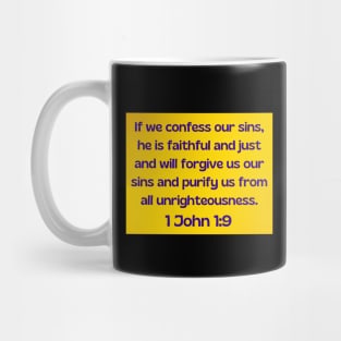 Bible Verse 1 John 1:9 Mug